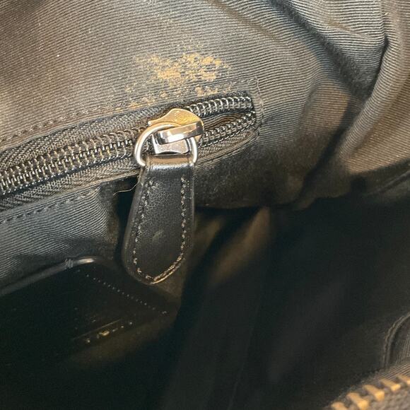 Coach Leather Monogram Crossbody Bag - Black/Gray - Picture 14 of 16